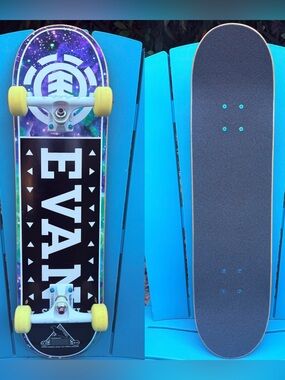 Element Skateboards Evan Smith Name Block Complete Skateboard 8.0 Thunder Trucks